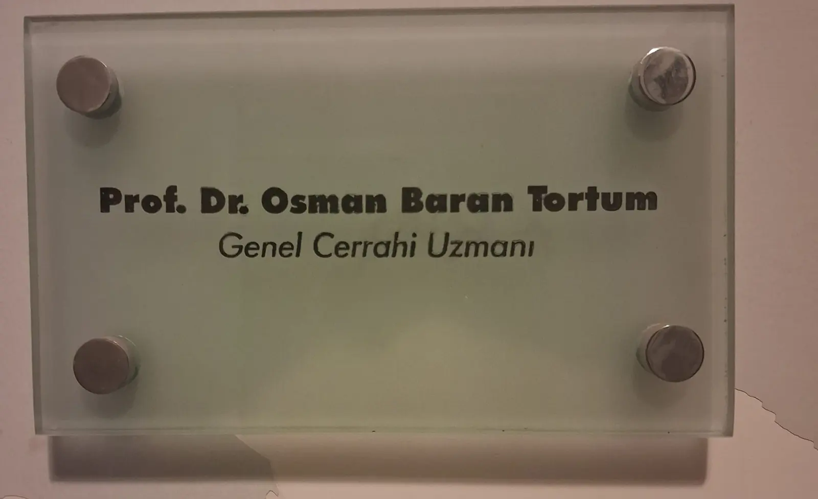 Prof. Dr. Osman Baran Tortum Muayenehanesi