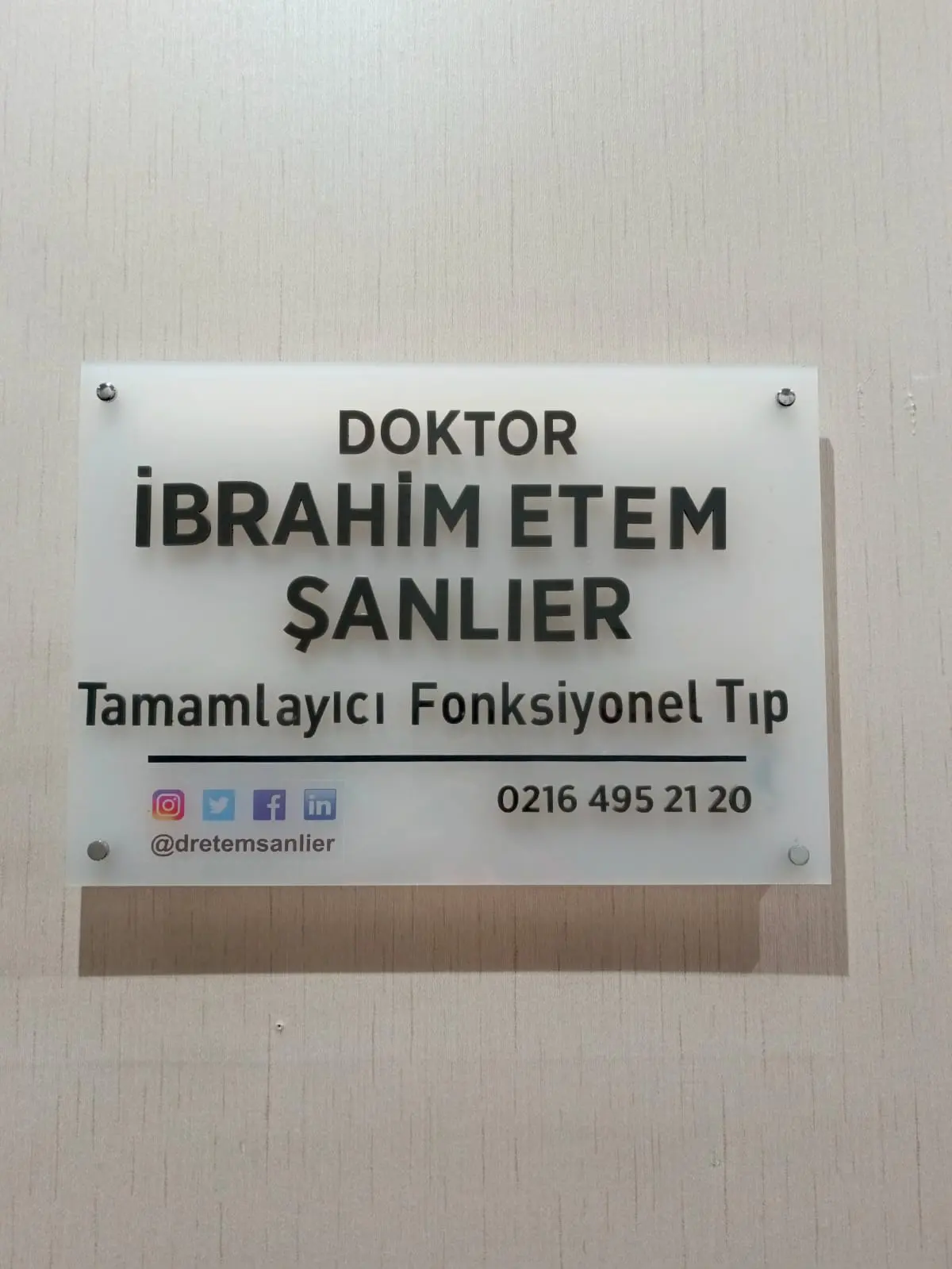 Dr. İbrahim Etem Şanlıer Muayenehanesi
